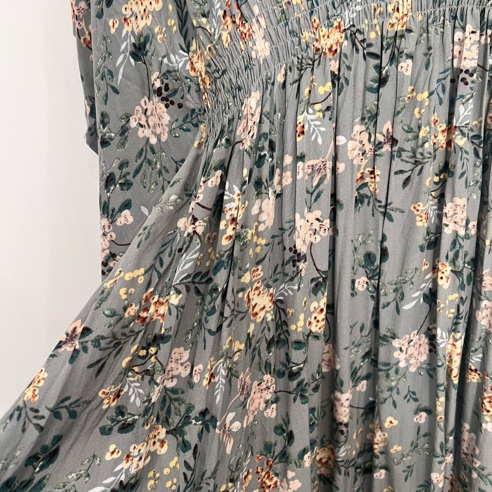 NATURAL LIFE Sanibel island caftan sage green Women’s SIZE Medium - Picture 6 of 9